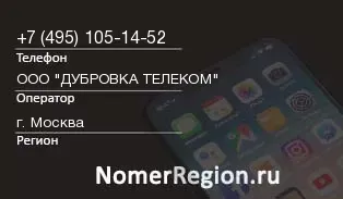 Кто звонил с 4951051452 - регион и оператор